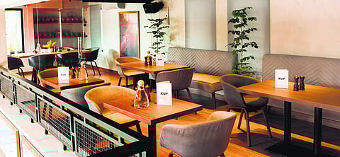 Interiors at Kup Coffee Roasters on Pycrofts Garden Road