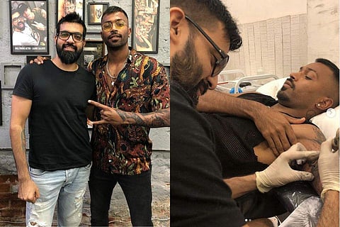 Sunny Bhanushali with Hardik Pandya