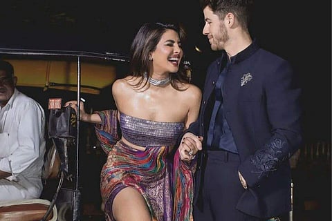 The designer shared some snaps of Priyanka in the dress on his Instagram page