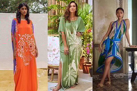 Anjali Patel Mehta (center) and the collections inspired from her travels