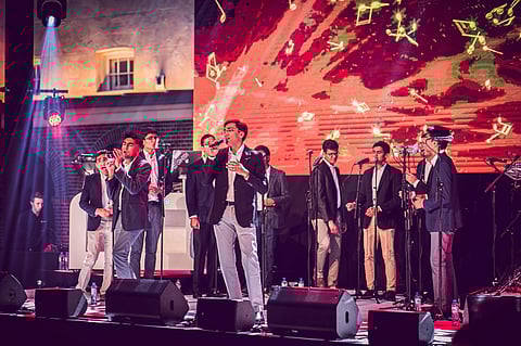 On stage in Amsterdam