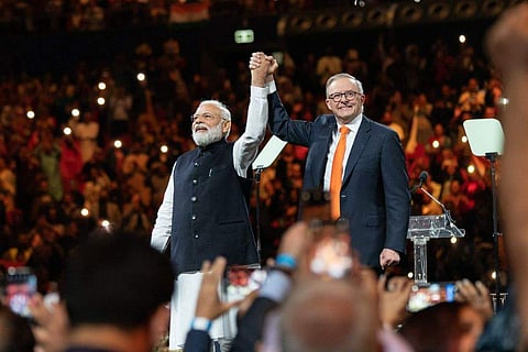 Narendra Modi and Anthony Albanese