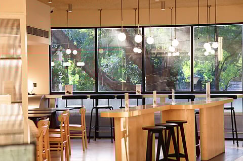 A scene from the cafe