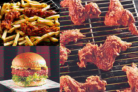 Loius Burgers' Flaming Hot range