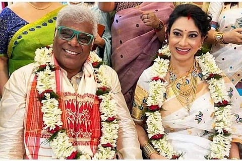 Ashish Vidyarthi with Rupali Barua
