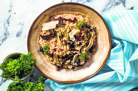 Porcini Mushroom Risotto at Anise, Taj Coromandel