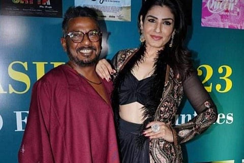 Onir with Raveena Tandon