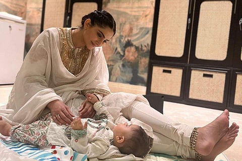 Sonam Kapoor with son Vayu