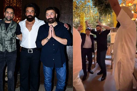 Earlier, photos of Sunny posing with Bobby and Abhay Deol at the event were widely shared on social media