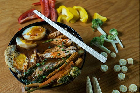 Korean Spicy Chicken Ramen Noodles