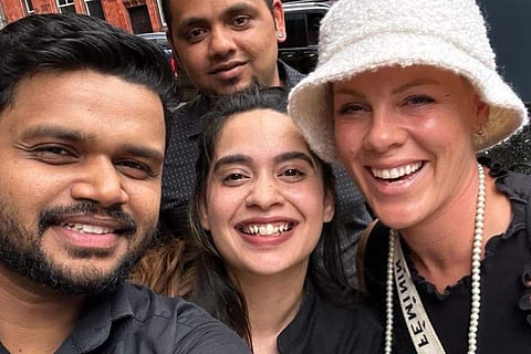 The Indian restaurant also created a new cocktail to pay tribute to the Singer