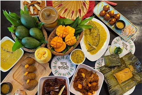 Aam Kahini thali is available at Babu Culture till July 2