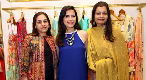Khushbu Gupta, Paloma Rao and Anchal Chowdhry at the store launch