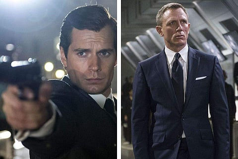(L-R) Henry Cavill, Daniel Craig