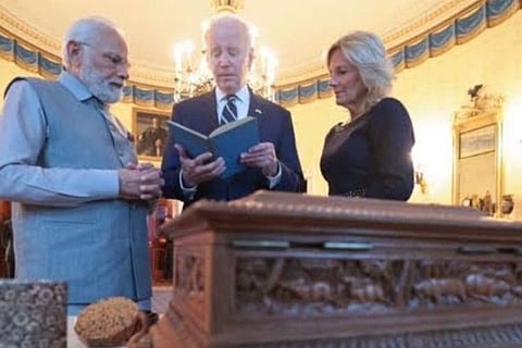 Made of sandalwood brought from the forests of Mysore, the box has come into the global limelight