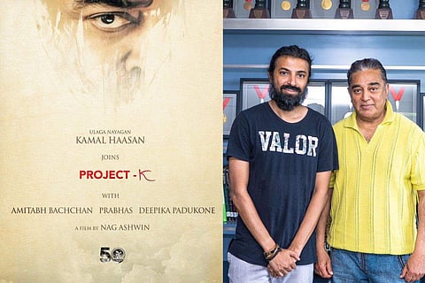 Kamal Haasan with Project K director Nag Ashwin