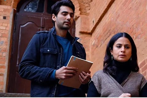 Rasika Dugal and Ishwak Singh in a scene from Adhura