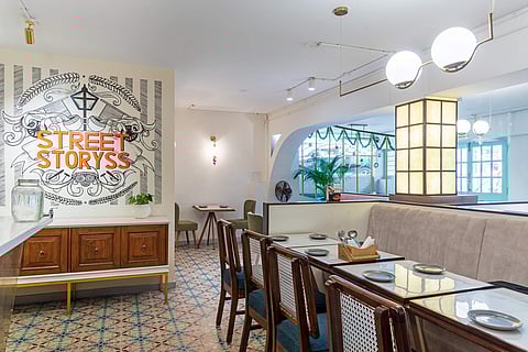 A section of the restaurant