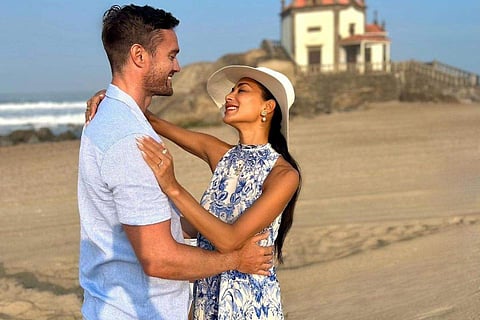 Nicole Scherzinger and Thom Evans