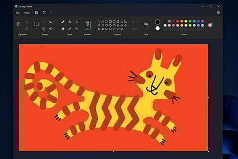 Microsoft testing dark mode for its Paint app in Windows 11