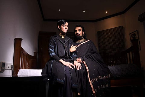 Aman and Pushpak in Bhomra's latest edit