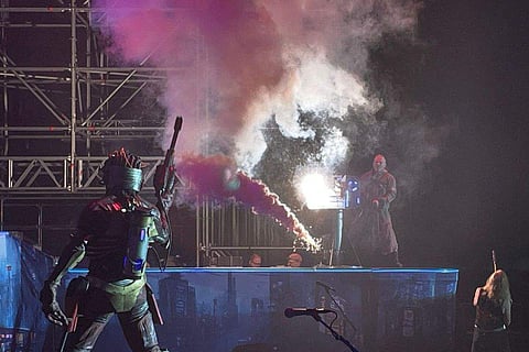 A image from Iron Maiden's Milan concert