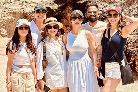 Maliaka Arora and Aditi Govitrikar along with their friends holidaying in Baku