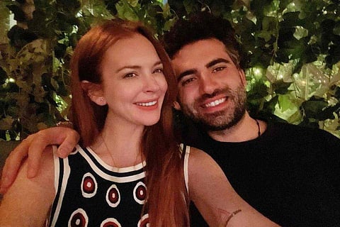 Lindsay Lohan and her husband Bader Shammas