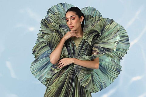 Acacia pleated dress