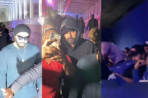 A fan account shared another video of the actors seated in a film theatre