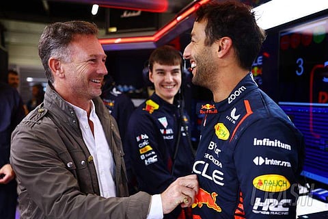 Christian Horner and Daniel Ricciardo
