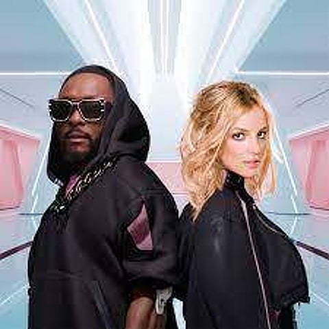 (L-R) Will. I. am, Britney Spears