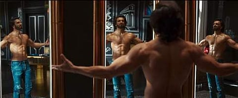 A still from the video