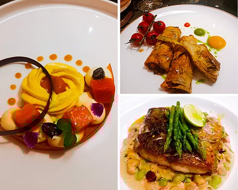 Dishes from the menu