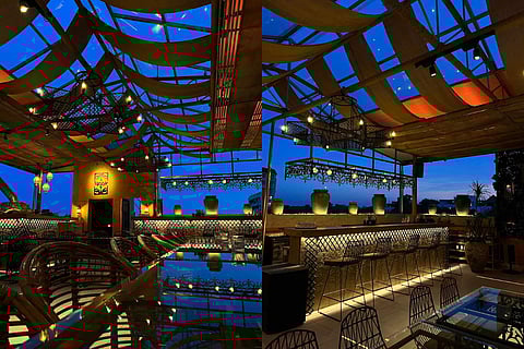 The breathtaking interiors of the restaurant.