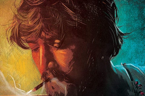 In frame: The poster of the movie