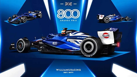 Williams' new livery for British Grand Prix