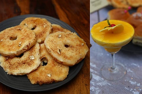 Bagel Brulee and Mango Mousse