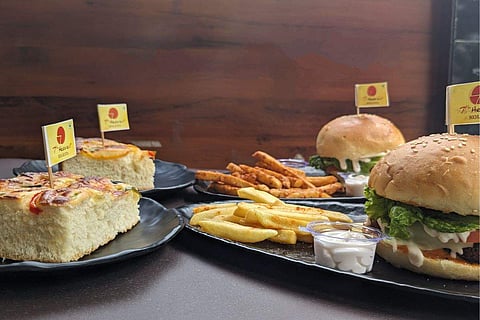 Focaccia bread and burgers from the new menu