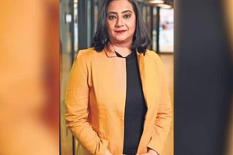 The co-founder of a social media app, Aparna Acharekar.