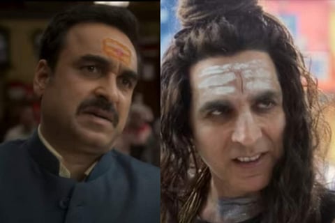 Pankaj Tripathi and Akshay Kumar in the film | Pic: IANS Photo