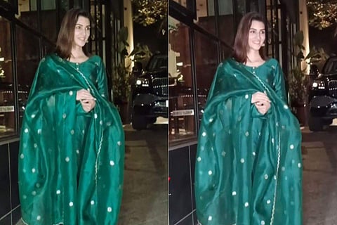 Kriti Sanon Traditional Look makes a Stunning Statement as she steps out for work in Mumbai