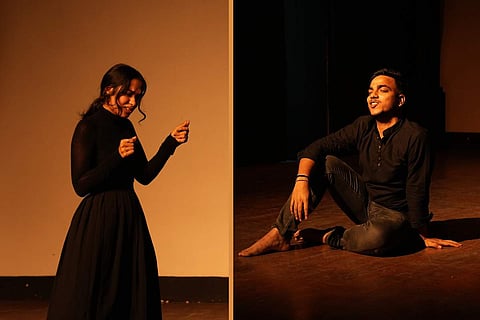 Participants during rehearsals