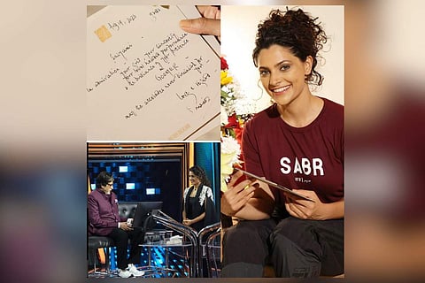 An elated Saiyami Kher