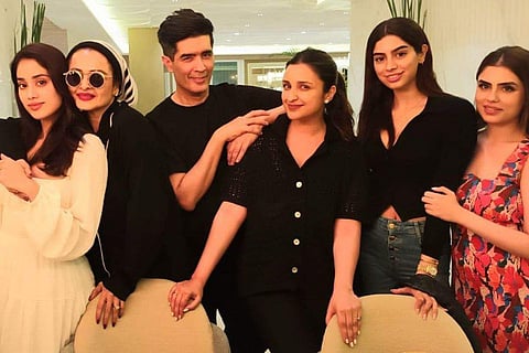 Manish Malhotra hosts glamorous get-together at his residence; poses with Rekha, Parineeti Chopra, J