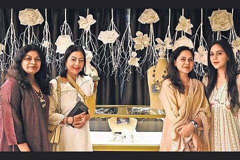 The ARTIX hotel art fair drew a big audience who walked and paused in the rooms-turned-galleries of the Taj Palace Hotel