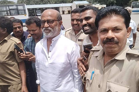 Rajinikanth visits Bengaluru's Jayanagar bus depot where he worked as a conductor, surprises fans