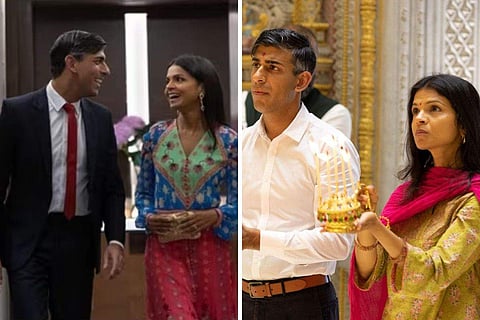 In Frame: UK PM Rishi Sunak with wife Akshata Murthy