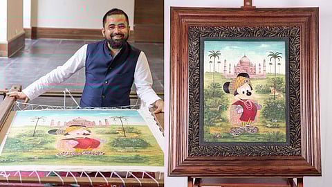 Sabyasachi with artwork