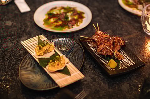 Dishes from the menu